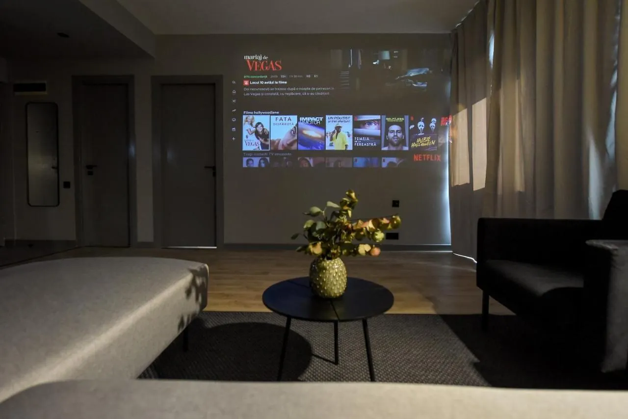 Luxury Apartment Near Radisson Hotel - Wall Projector & Modern Design Bucharest Romania
